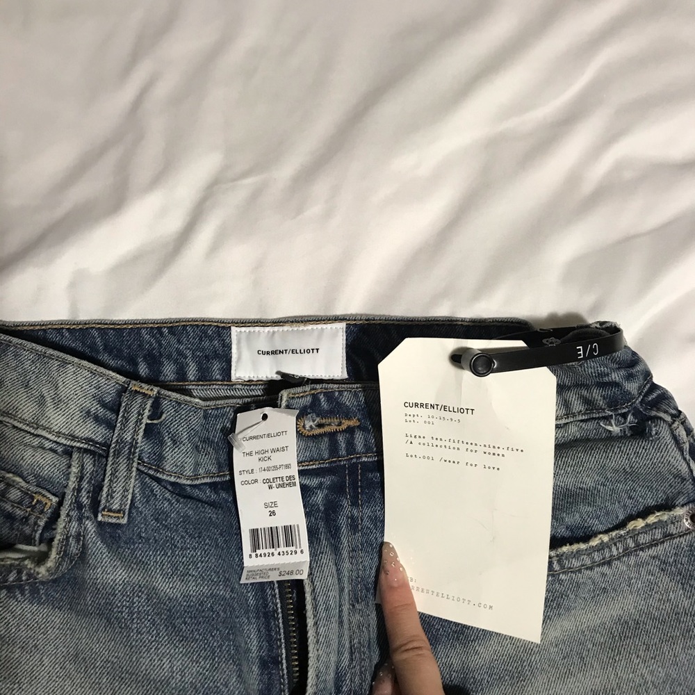 current elliot kick flare ripped jeans